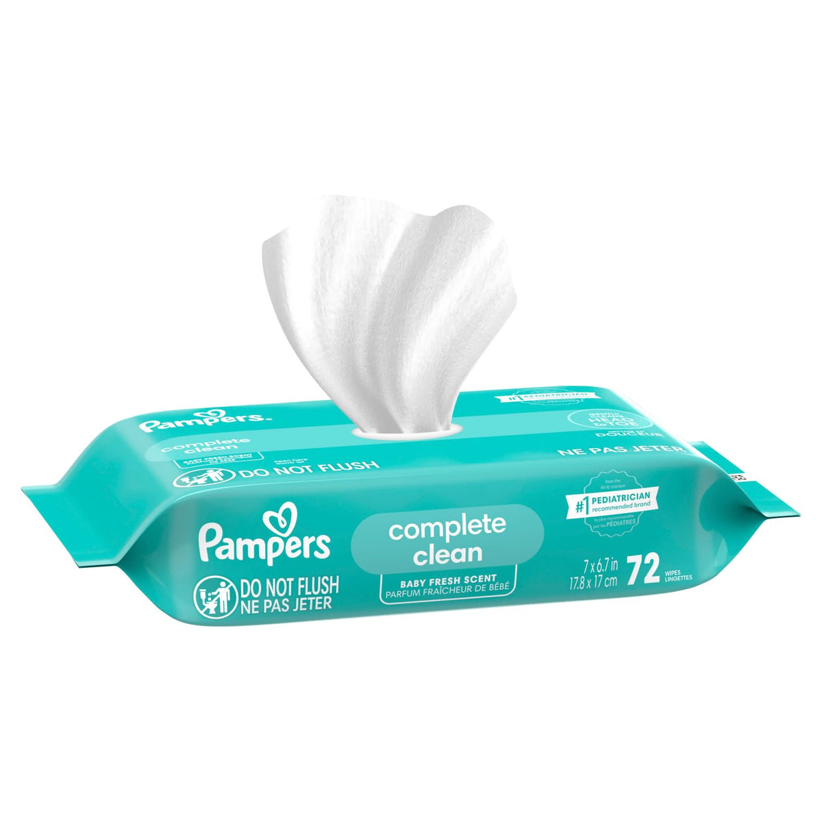 Pampers Complete Clean Baby Wipes - Fresh Scent 1X 72 Count Jansha Store