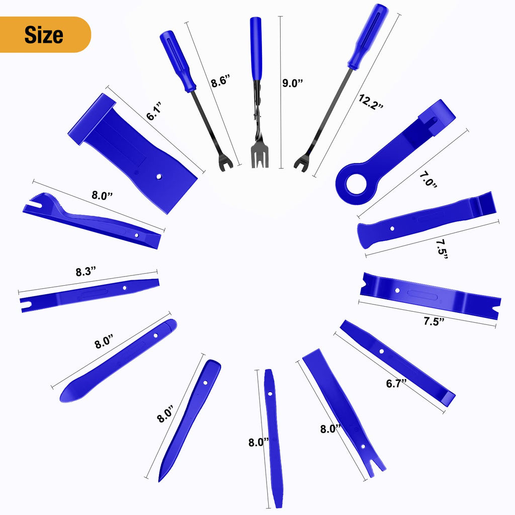 GOOACC 240PCS Bumper Retainer Clips Car Plastic Rivets Fasteners Push Retainer Kit 12 Popular Sizes Auto Push Pin Rivets Set -Door Trim Panel Fender Clips for GM Ford Toyota Honda Chrysler Jansha Store