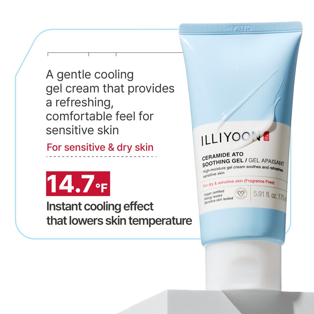 Illiyoon Ceramide Ato Lotion | Lightweight Moisturizer for Dry & Sensitive Skin, Barrier Repair for Face and Body, Mild for Babies, Vegan Certified, Korean Skincare, 2.29 fl.oz. Jansha Store