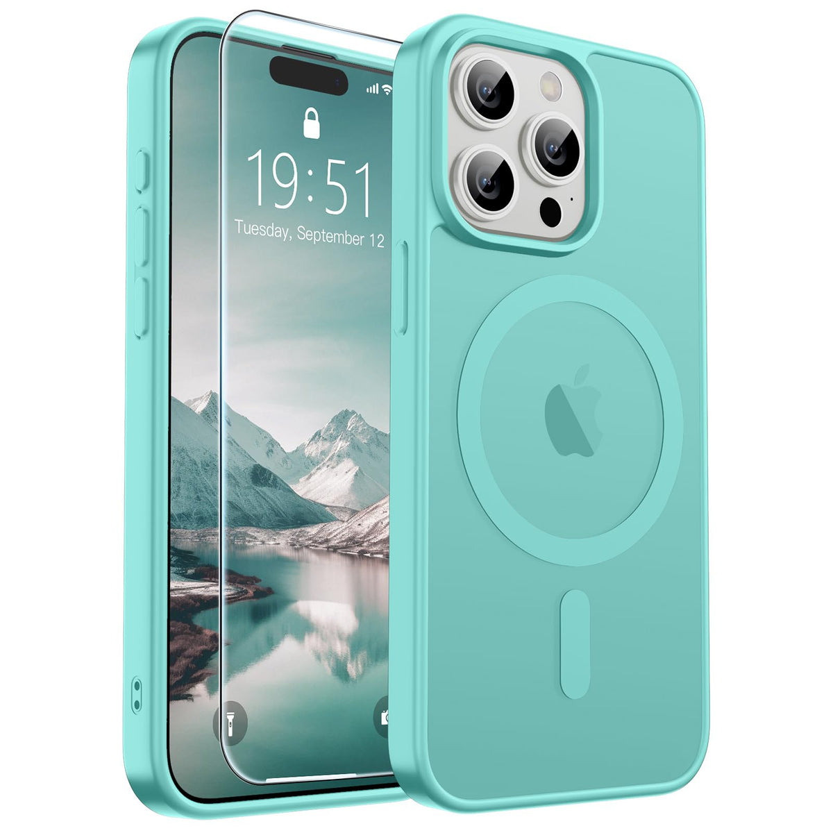 SUPFINE Magnetic for iPhone 12 Mini Case/iPhone 13 Mini Case Black Jansha Store