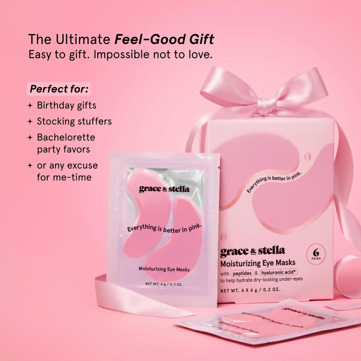 grace & stella Award Winning Eye Patches for Puffy Eyes - Birthday Gifts for Women - Under Eye Mask for Dark Circles and Undereye Bags - Gifts for Mom - Vegan Cruelty-Free Self Care (24 Pairs, Gold) Jansha Store