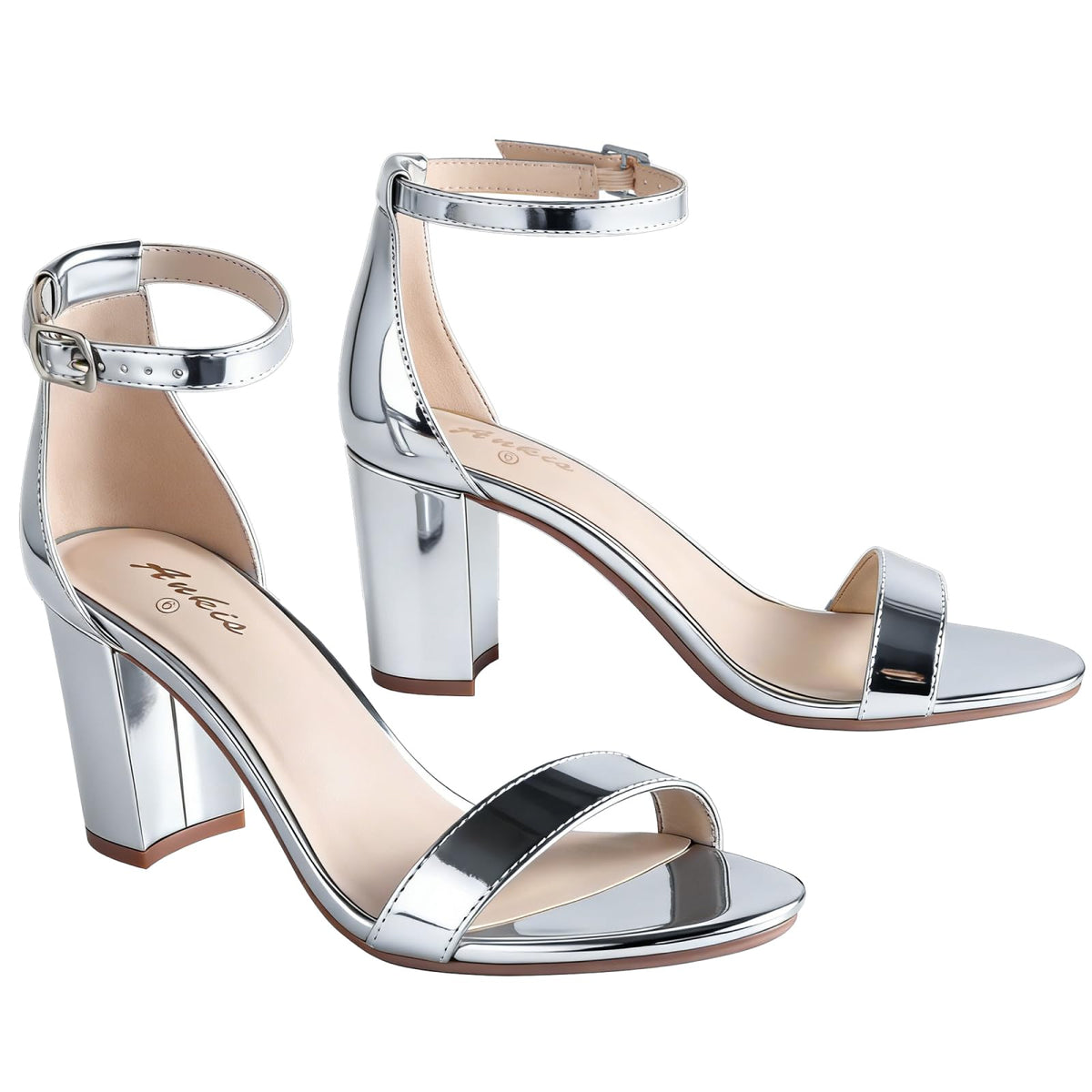 Ankis Heels for Women Open Toe Ankle Strap Chunky Heel Sandals 2.75 Inch Jansha Store