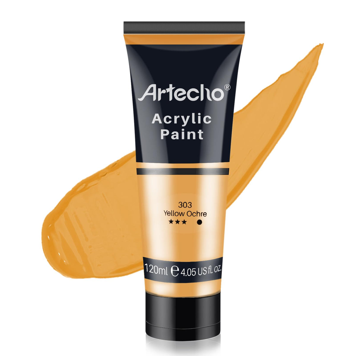 Artecho White Acrylic Paint, Titanium White Paint (120ml / 4.05oz) Tubes, Art Craft Paints for Canvas Painting, Rock, Stone, Wood, Fabric, Art Supplies Jansha Store
