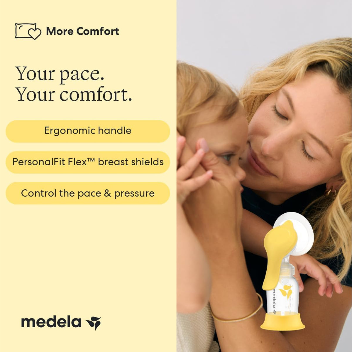 Medela Harmony Manual Breast Pump, On-the-Go, More Milk Output Jansha Store
