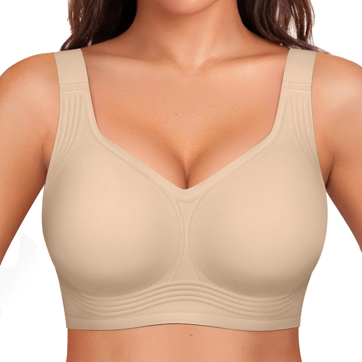 OEAK Womens Wireless Jelly Bras Plus Size Support Push Up Comfortable Bra Jansha Store
