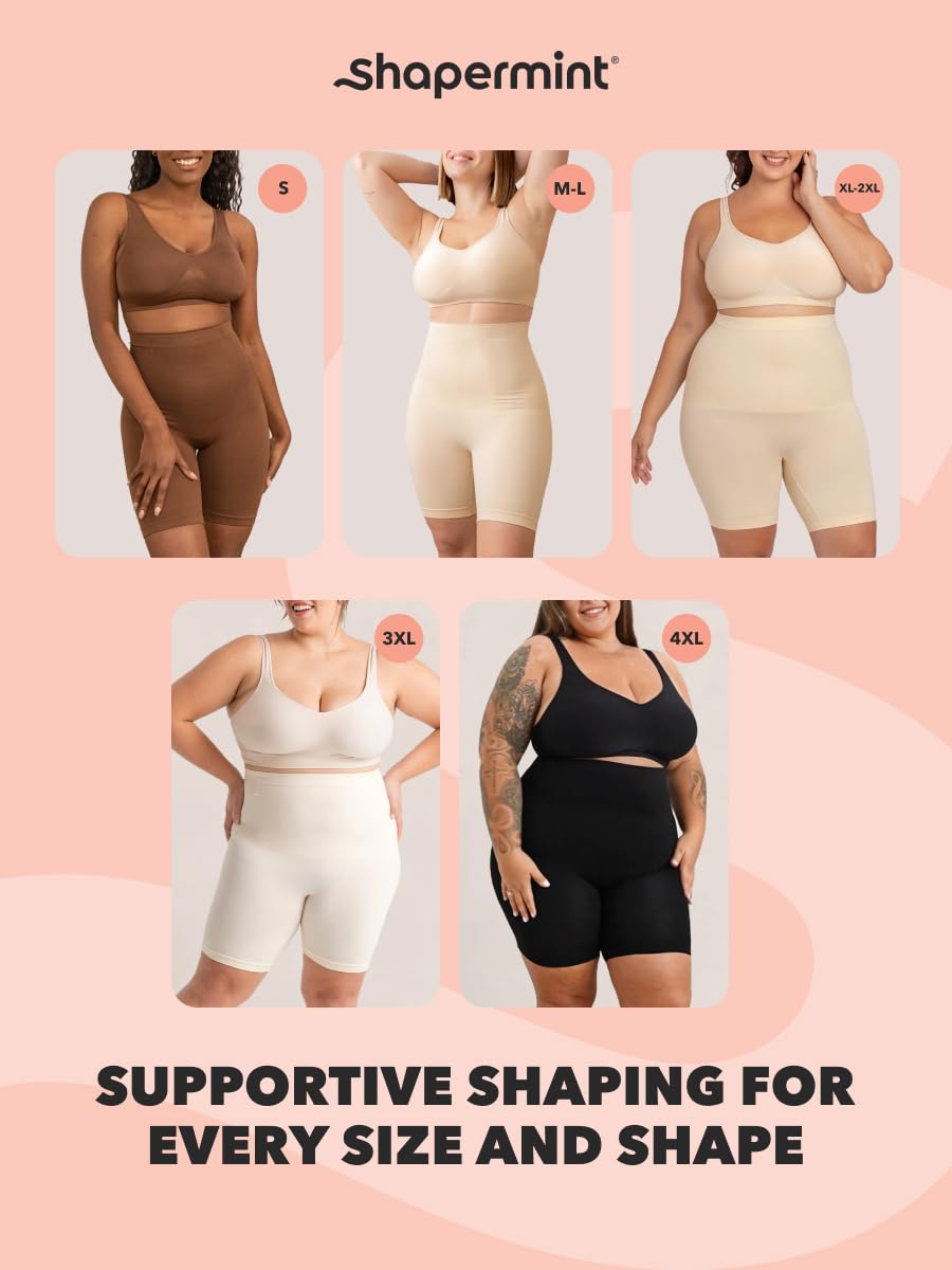 SHAPERMINT Shapewear for Women - High-Waisted Shapewear Tummy Control Shorts, Thigh Slimmer, Underwear for Women Jansha Store