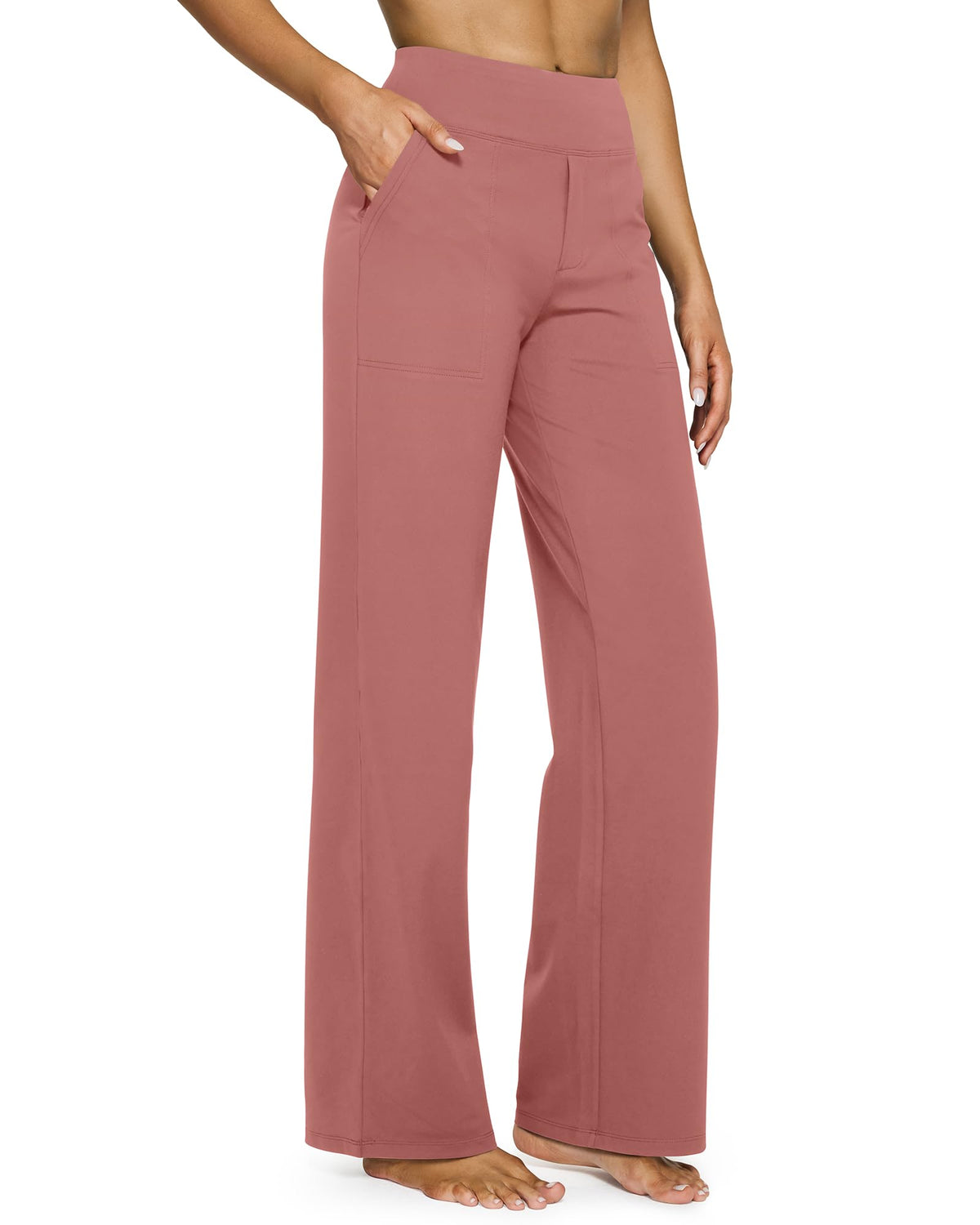G4Free Yoga Pants for Women Wide Leg Pants with Pockets High Waisted Jansha Store