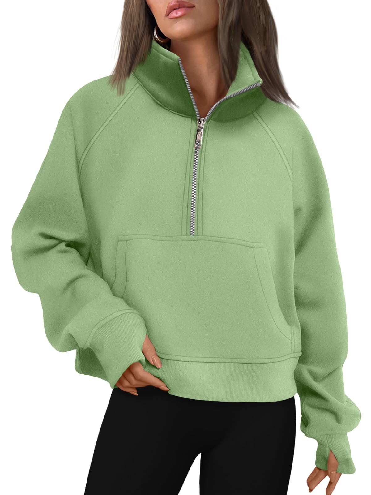AUTOMET Womens Sweatshirts Half Zip Fleece Pullover Fall Outfits Jansha Store