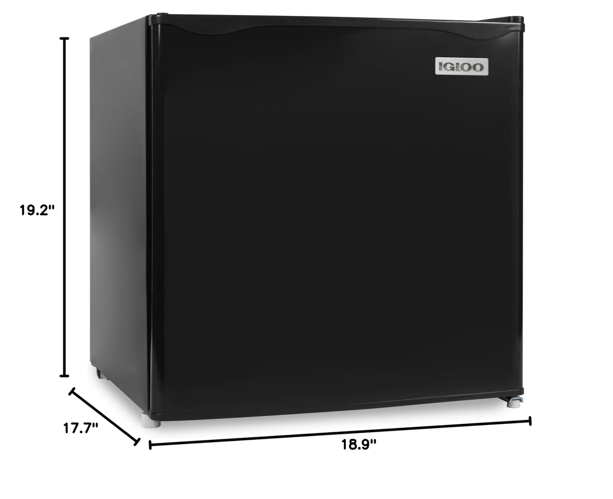 Igloo 3.2 Cu.Ft. Mini Fridge with Freezer - Single Door Compact Refrigerator with Glass Shelves for Homes, Dorms & Offices- Keep Snacks, Drinks & Frozen Foods Cool with Temperature Control Mini Fridge Jansha Store