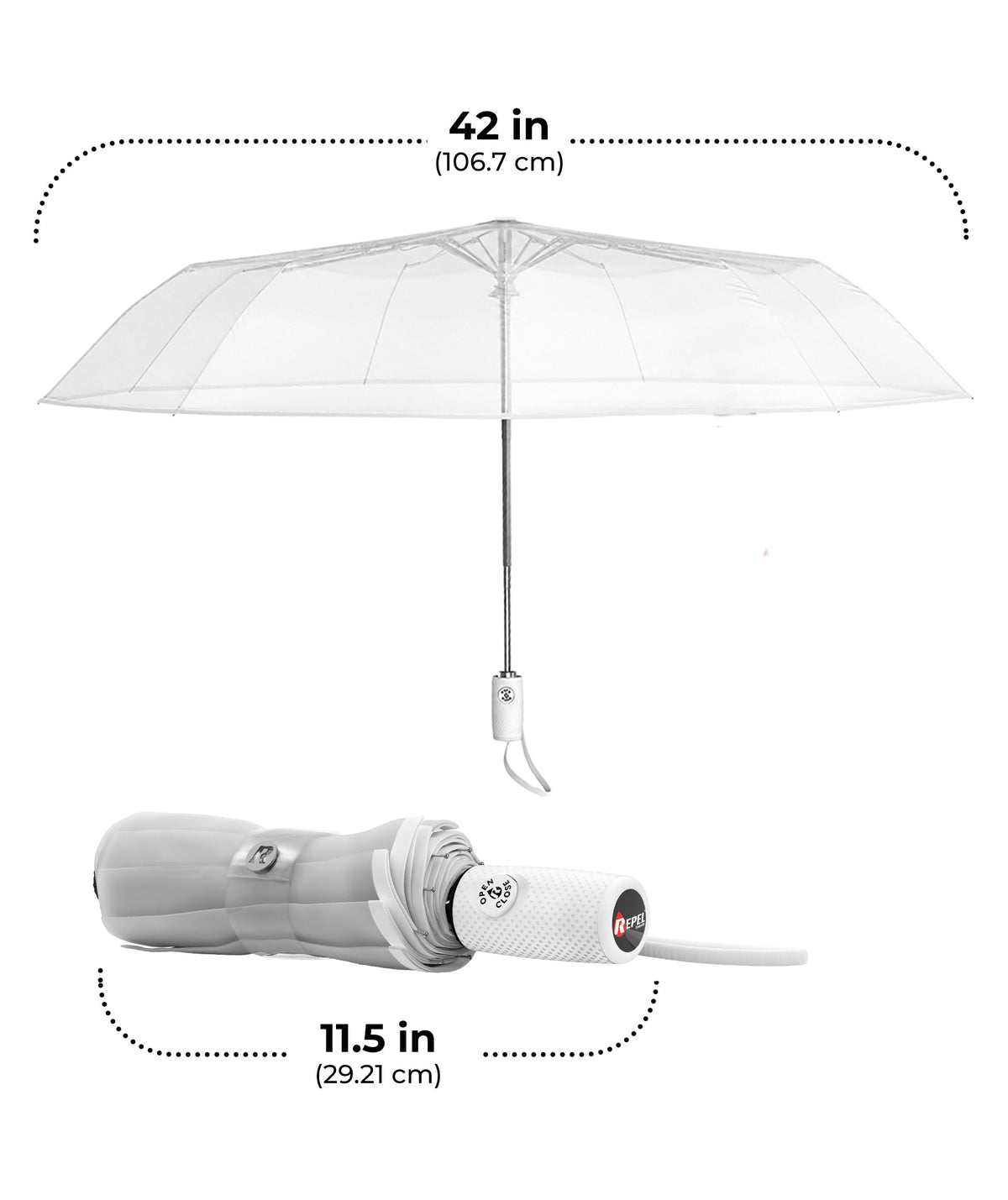Windproof Travel Umbrella - Compact & Withstands Winds up to 100MPH, Strongest Premium Auto Folding Umbrella for Rain and Sun - Durable, Light & Portable for Women & Men, Fits Backpack & Cars Jansha Store