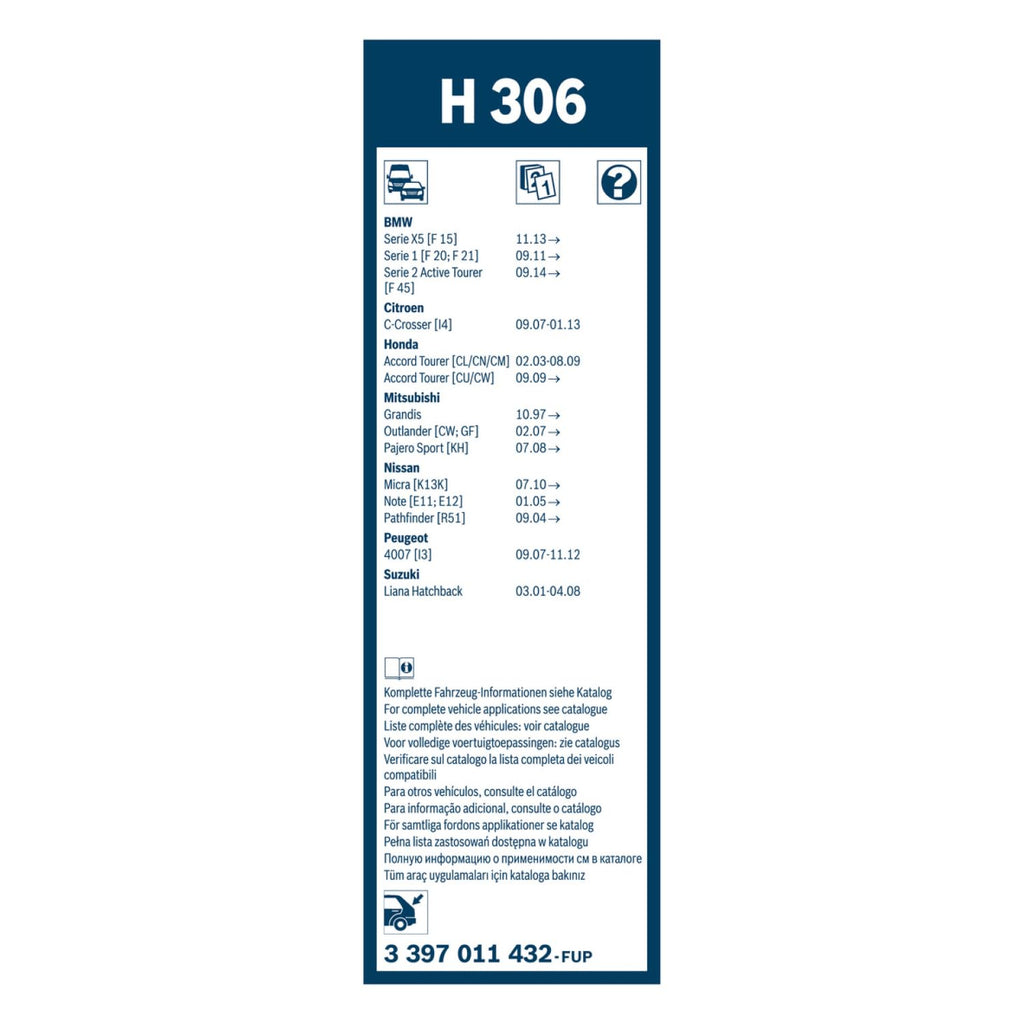 BOSCH H354 OE Specialty Rear Wiper Blade - 14" (Single) Jansha Store