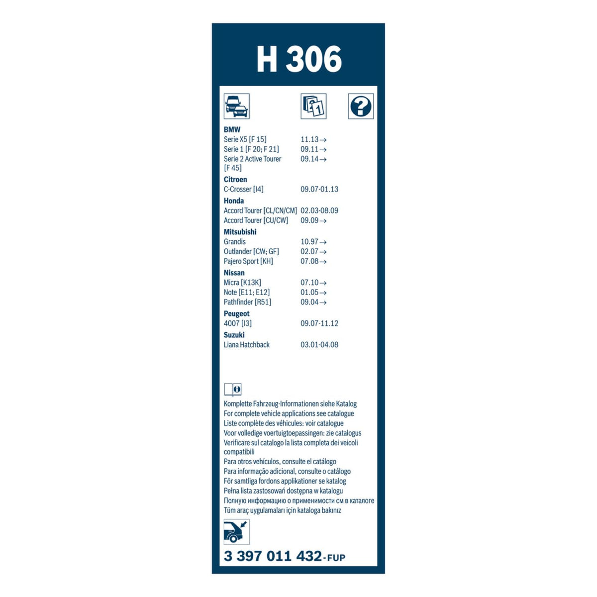 BOSCH H354 OE Specialty Rear Wiper Blade - 14" (Single) Jansha Store