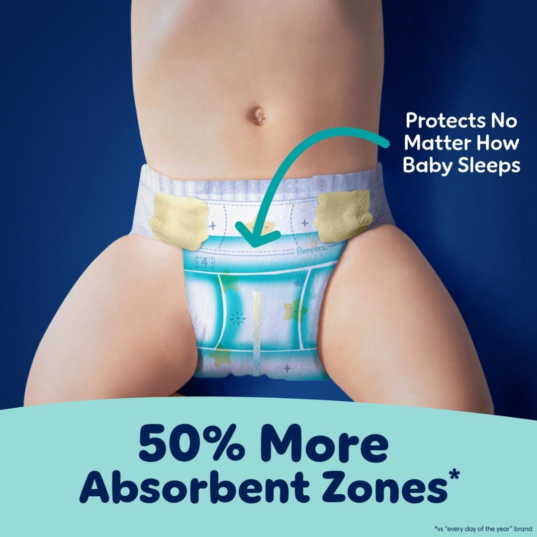 Pampers ZZZ Overnight Diapers, Size 7 (26-50 lbs), 36 Count, Nighttime Protection Disposable Baby Diaper Jansha Store