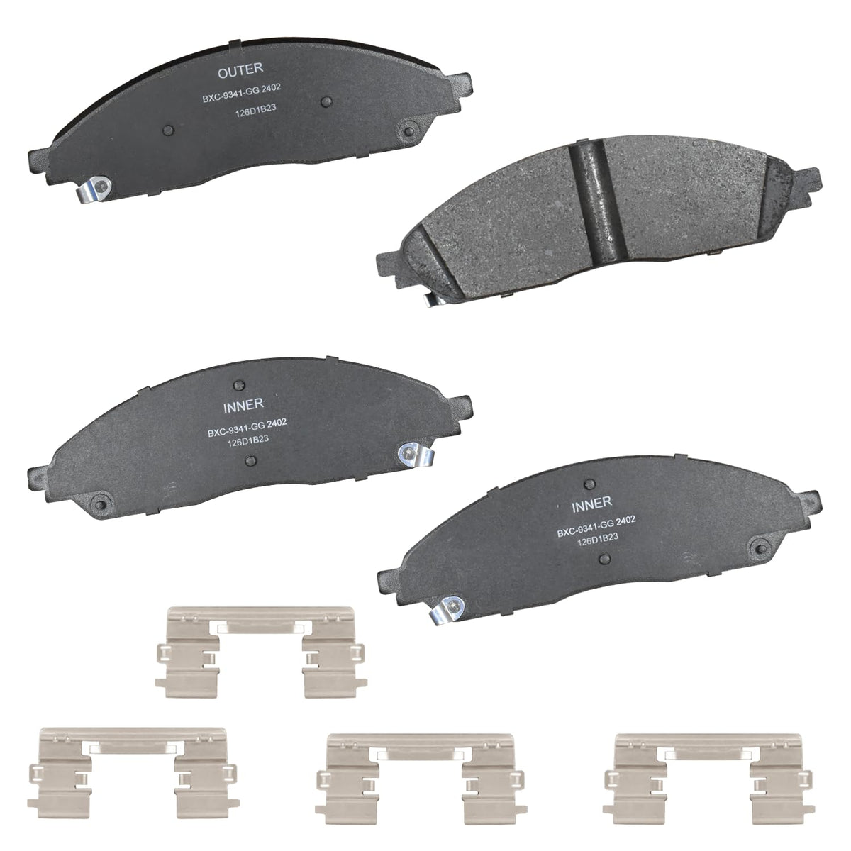 Bendix Premium SBC436A Ceramic Front Brake Pads for Toyota 4Runner 2002-2001, Hilux 2004, Tacoma 1998-1995 Jansha Store