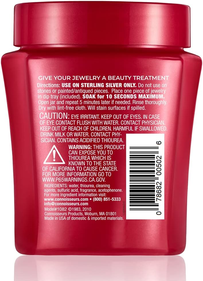 CONNOISSEURS Premium Edition Jewelry Cleaner, Value Size 9.6oz - Pick from Fine, Silver or Delicate Jewelry Cleaner Jansha Store