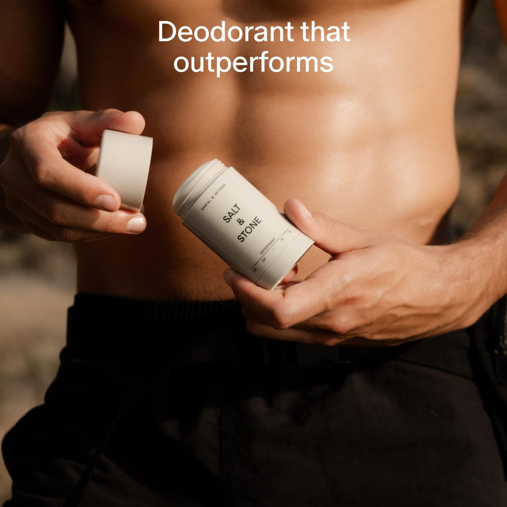 Salt & Stone Aluminum-Free Deodorant for Women & Men Saffron & Cedar 2.6 oz Jansha Store