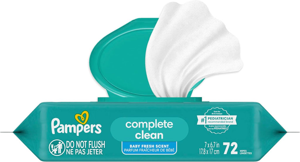 Pampers Complete Clean Baby Wipes - Fresh Scent 1X 72 Count Jansha Store