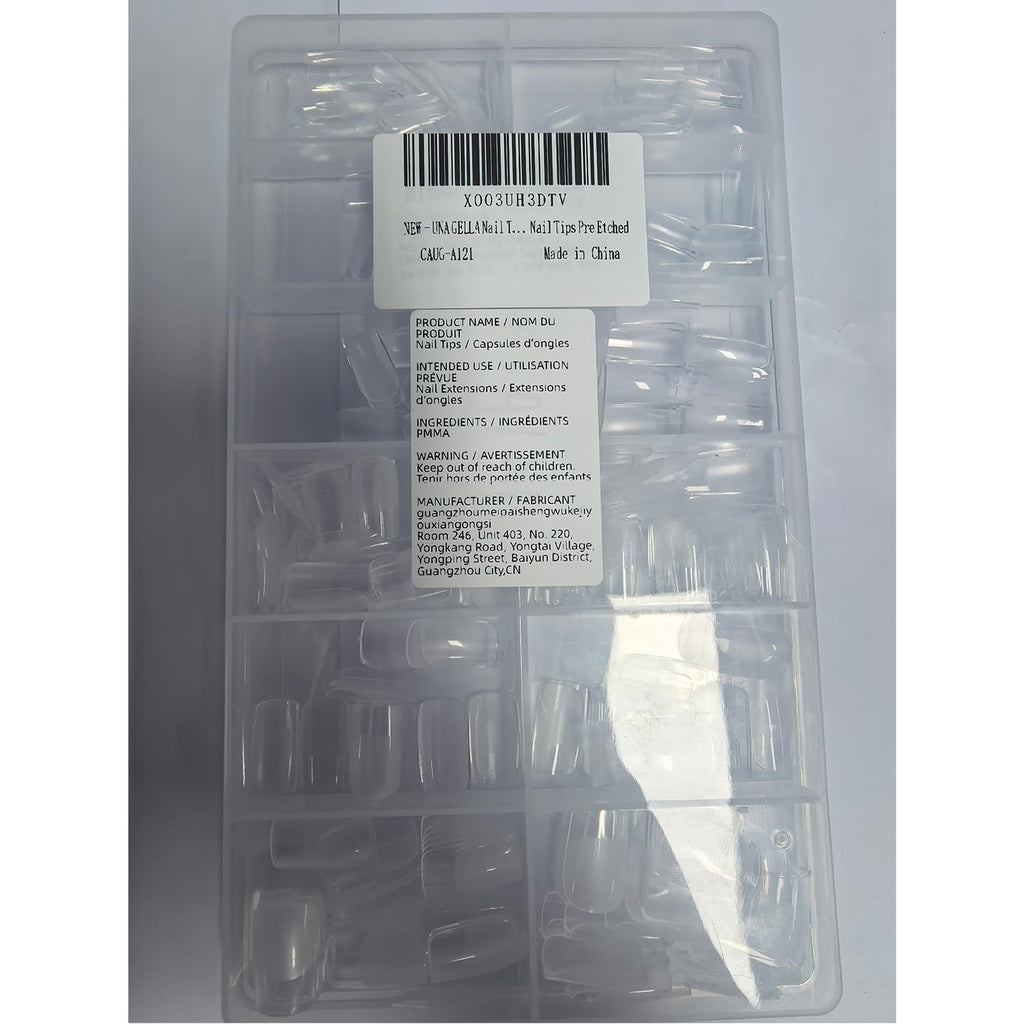 UNA GELLA Short Almond Nail Tips 504PCS Short Fake Nails Soft Press Ons Jansha Store