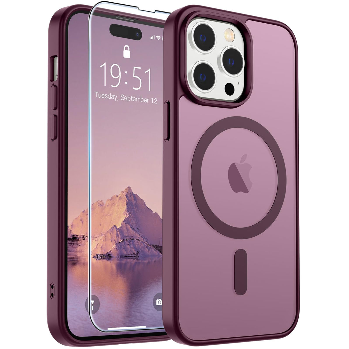 SUPFINE Magnetic for iPhone 12 Mini Case/iPhone 13 Mini Case Black Jansha Store