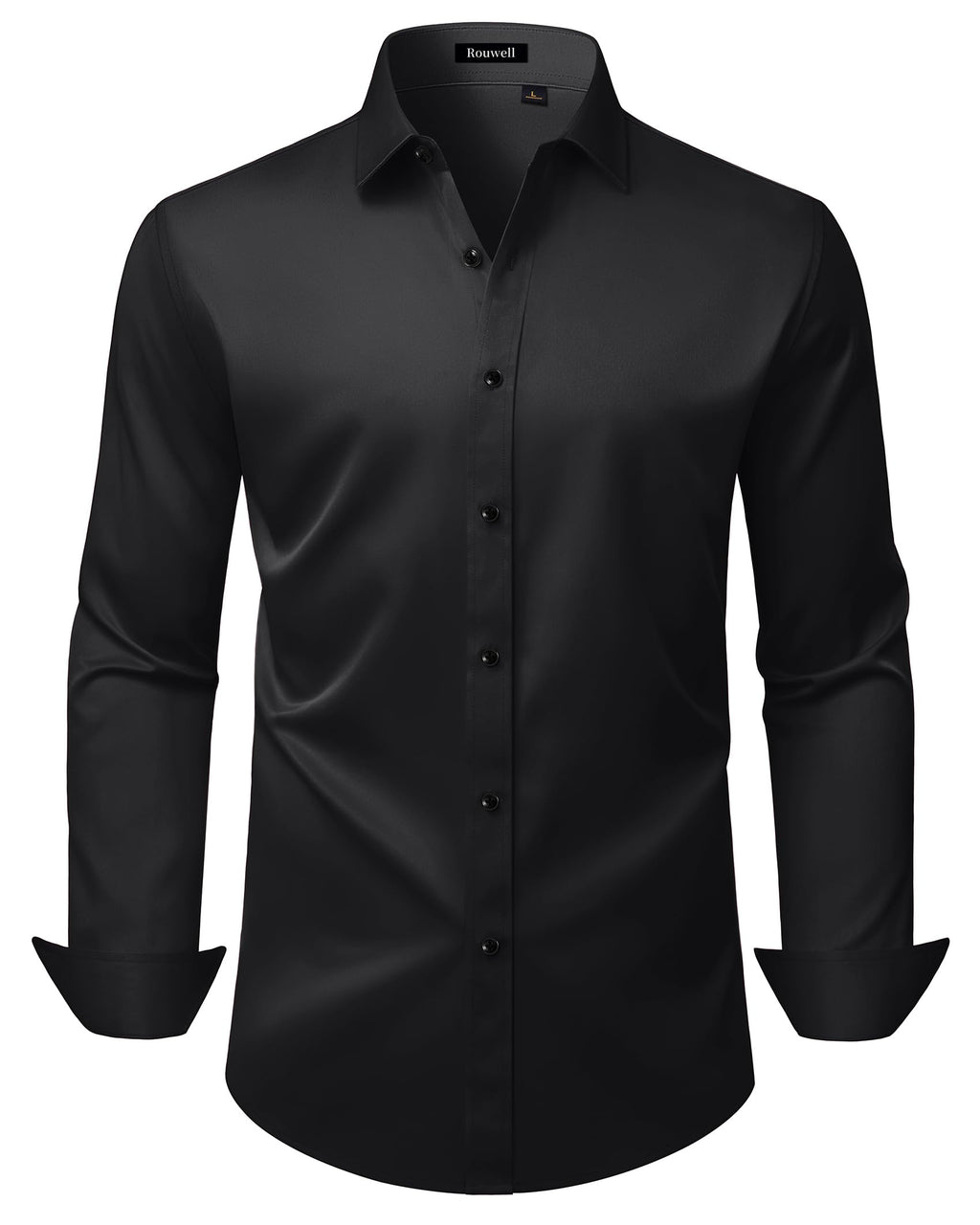 Mens Wrinkle Free Dress Shirts Regular Fit Business Button Down Shirt Formal Long Sleeve Wedding Stretch Shirts Jansha Store
