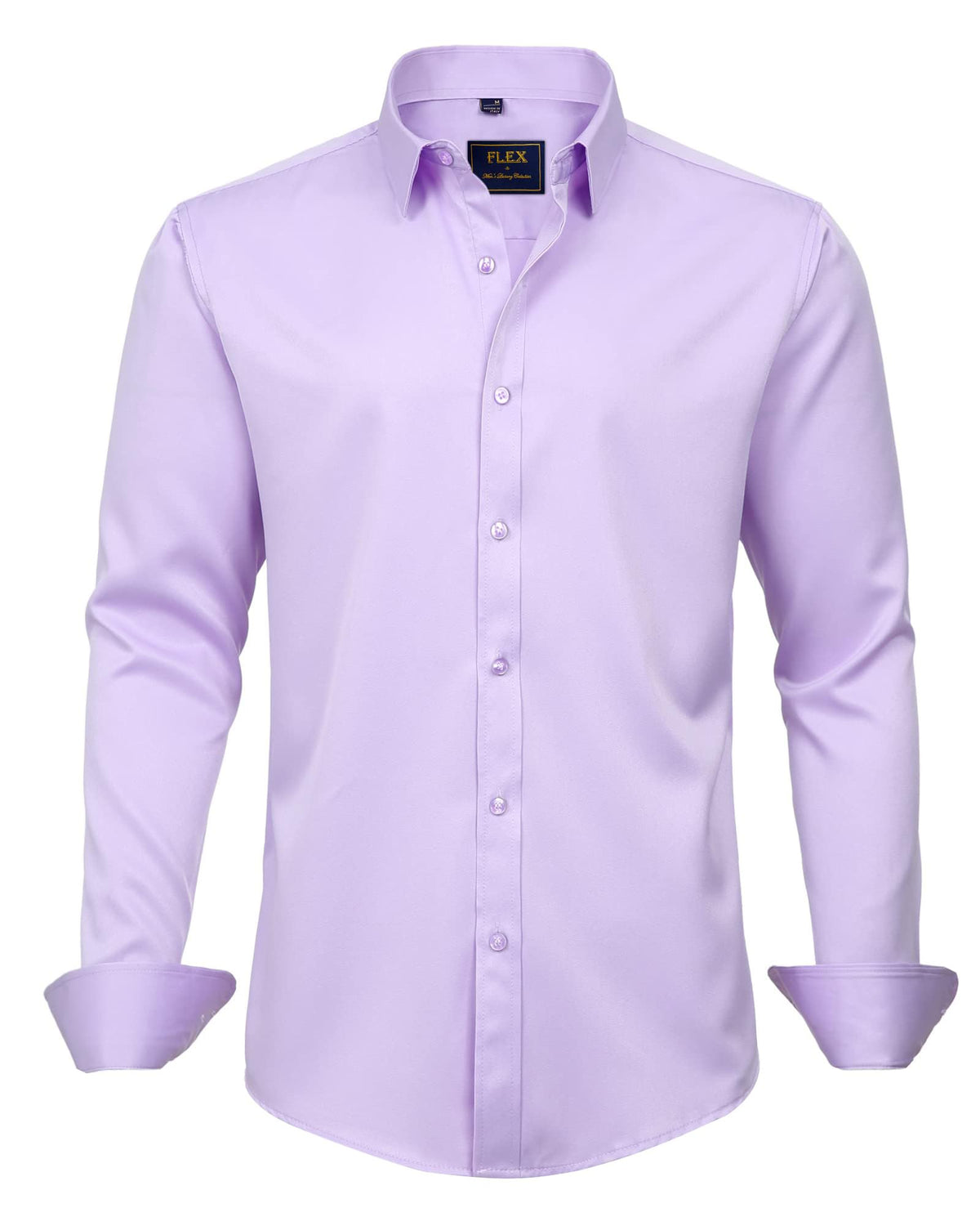 Men's button-down dress shirt sleeve and cuff detail showing long sleeve construction