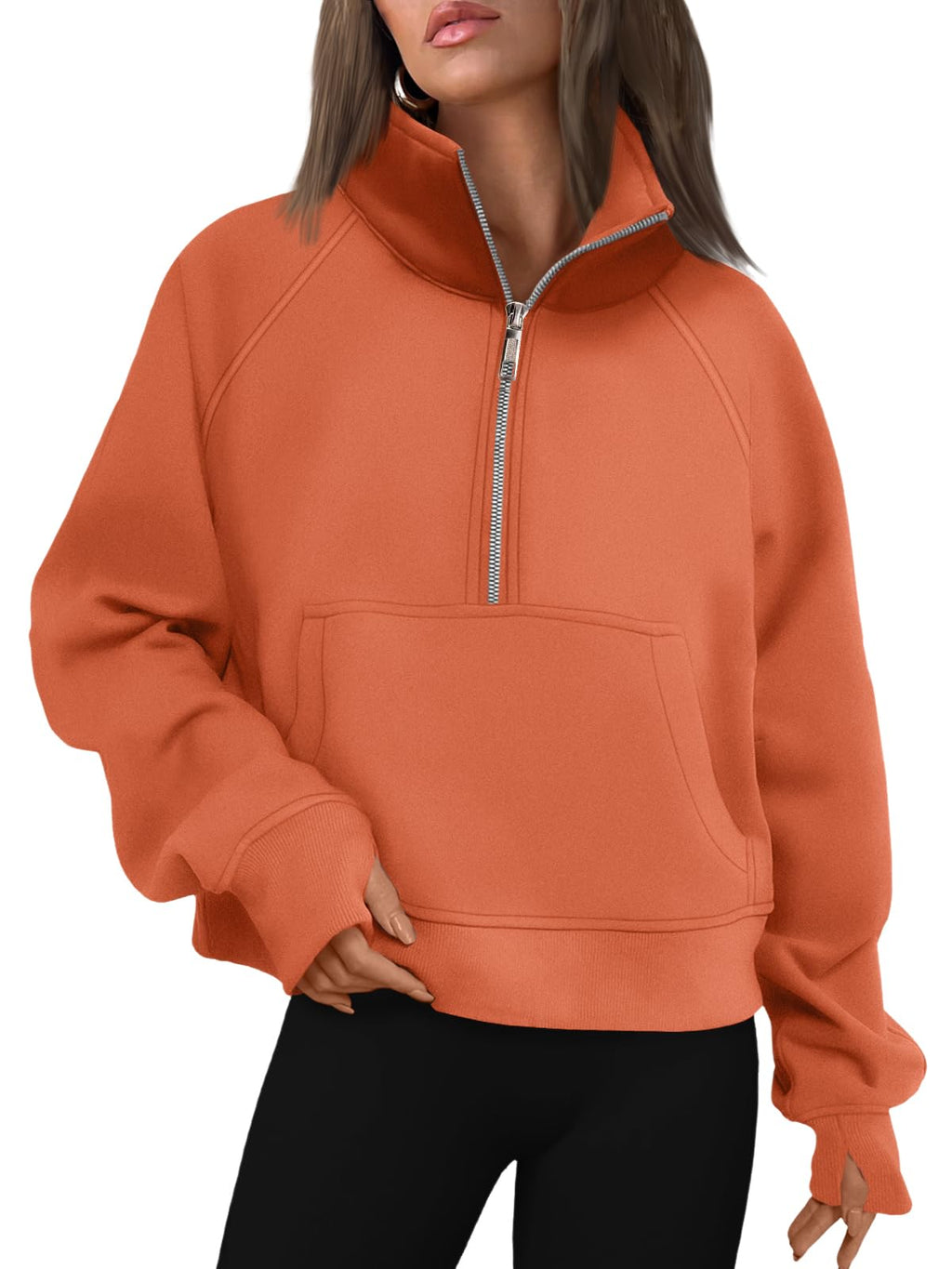 AUTOMET Womens Sweatshirts Half Zip Fleece Pullover Fall Outfits Jansha Store
