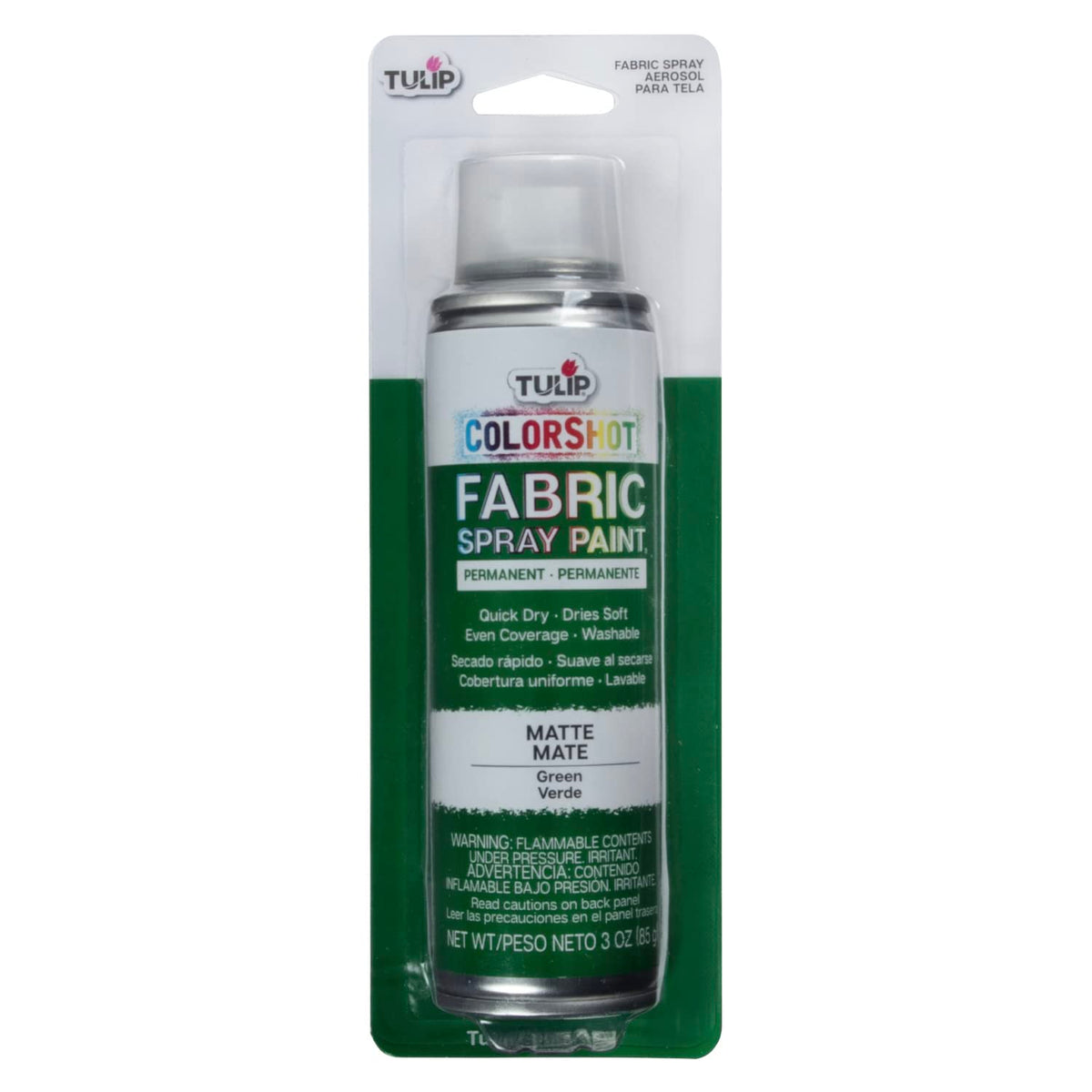 TULIP ColorShot Fabric Spray Paint, Black, 3 oz Jansha Store