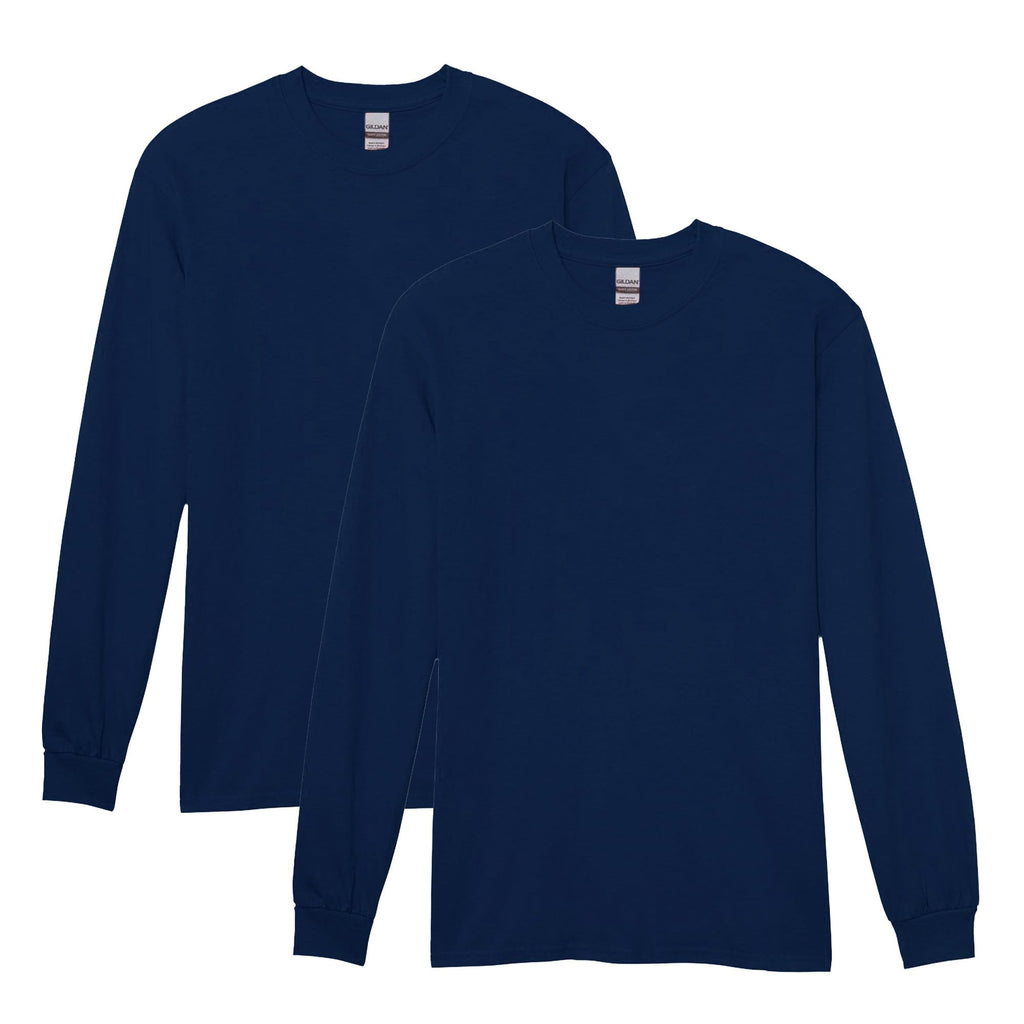 Gildan Adult Heavy Cotton Long Sleeve T-Shirt, Style G5400, 2-Pack Jansha Store