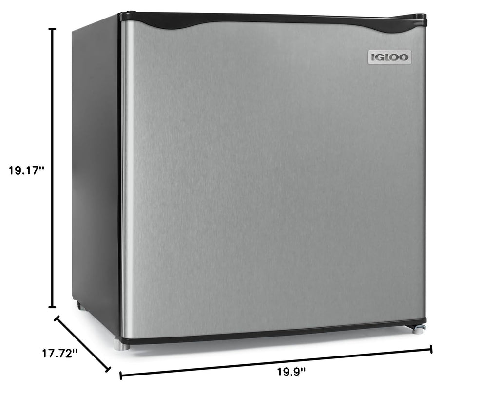 Igloo 3.2 Cu.Ft. Mini Fridge with Freezer - Single Door Compact Refrigerator with Glass Shelves for Homes, Dorms & Offices- Keep Snacks, Drinks & Frozen Foods Cool with Temperature Control Mini Fridge Jansha Store