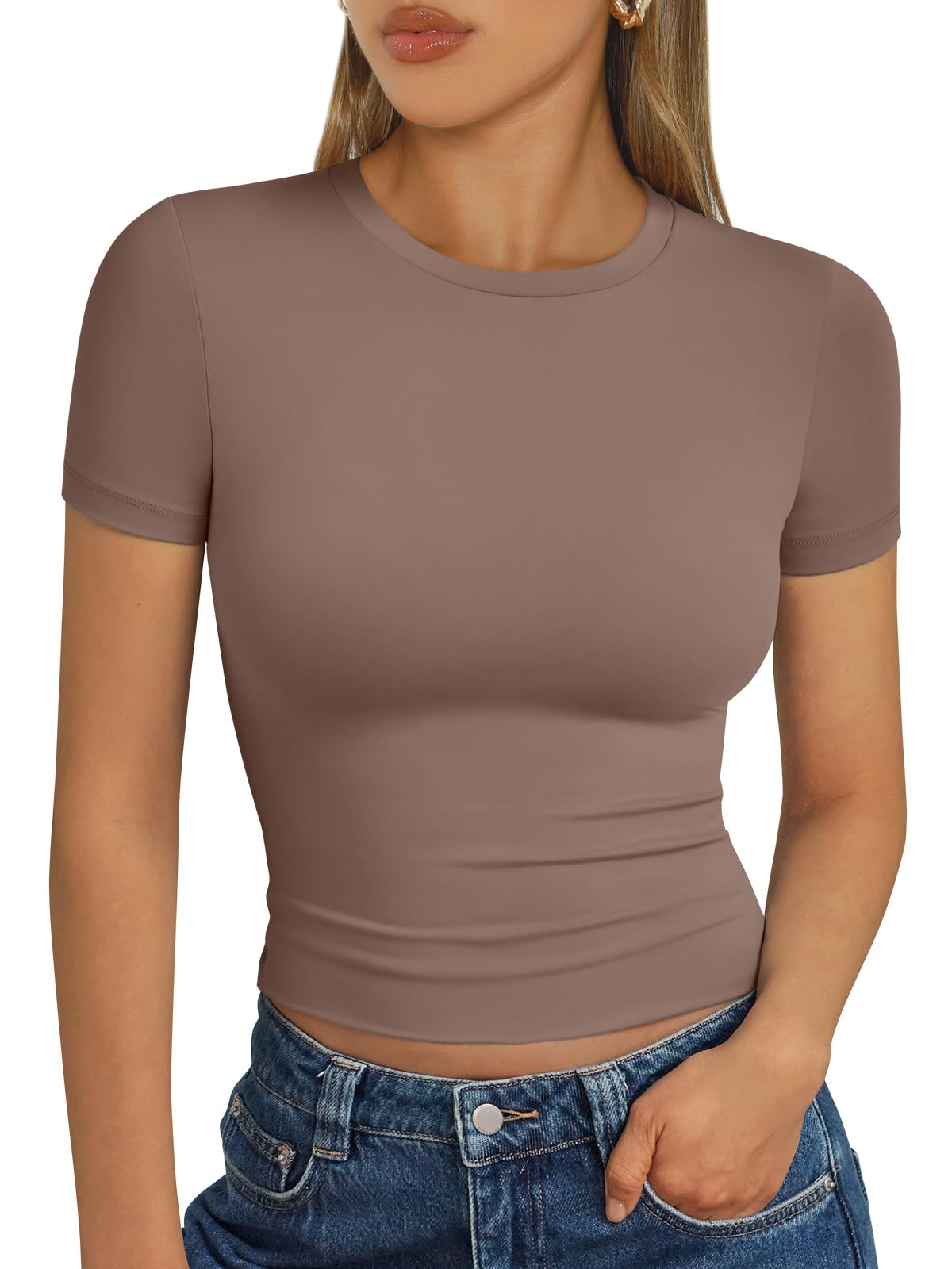 Trendy Queen Womens Short Sleeve T Shirt Basic Summer Top Jansha Store