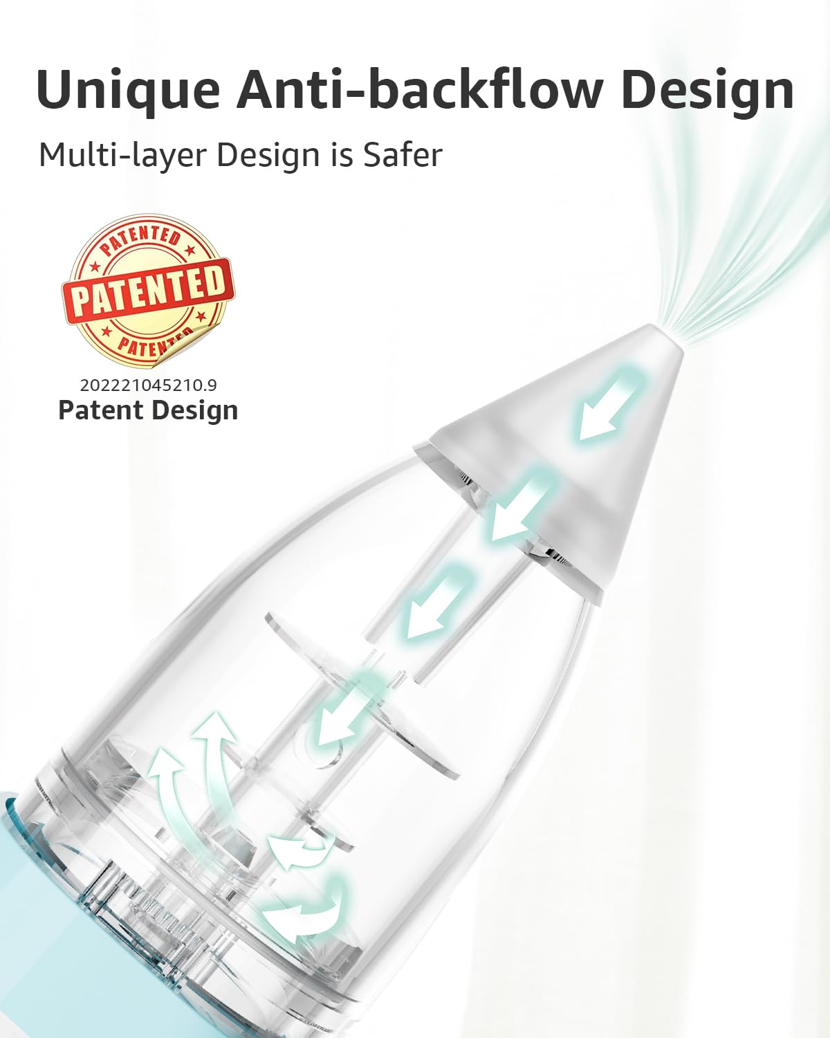 GROWNSY Baby Nasal Aspirator, Electric Nose Sucker, Powerful Suction,Grey Jansha Store