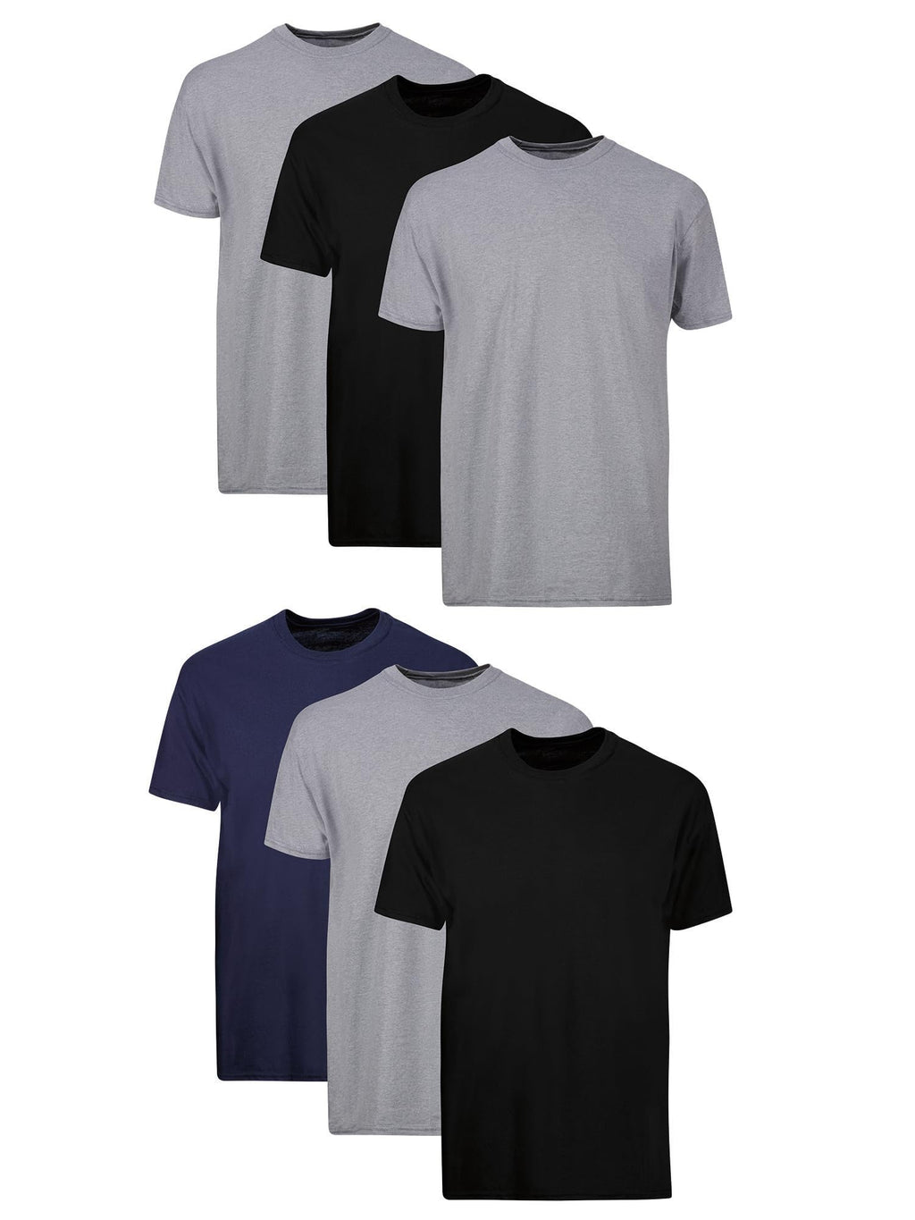 Hanes Men's Undershirt Packs, Stay-Tucked Soft Cotton Undershirts, Best Undershirts for Men, White/Black/Asstd Multipacks Jansha Store