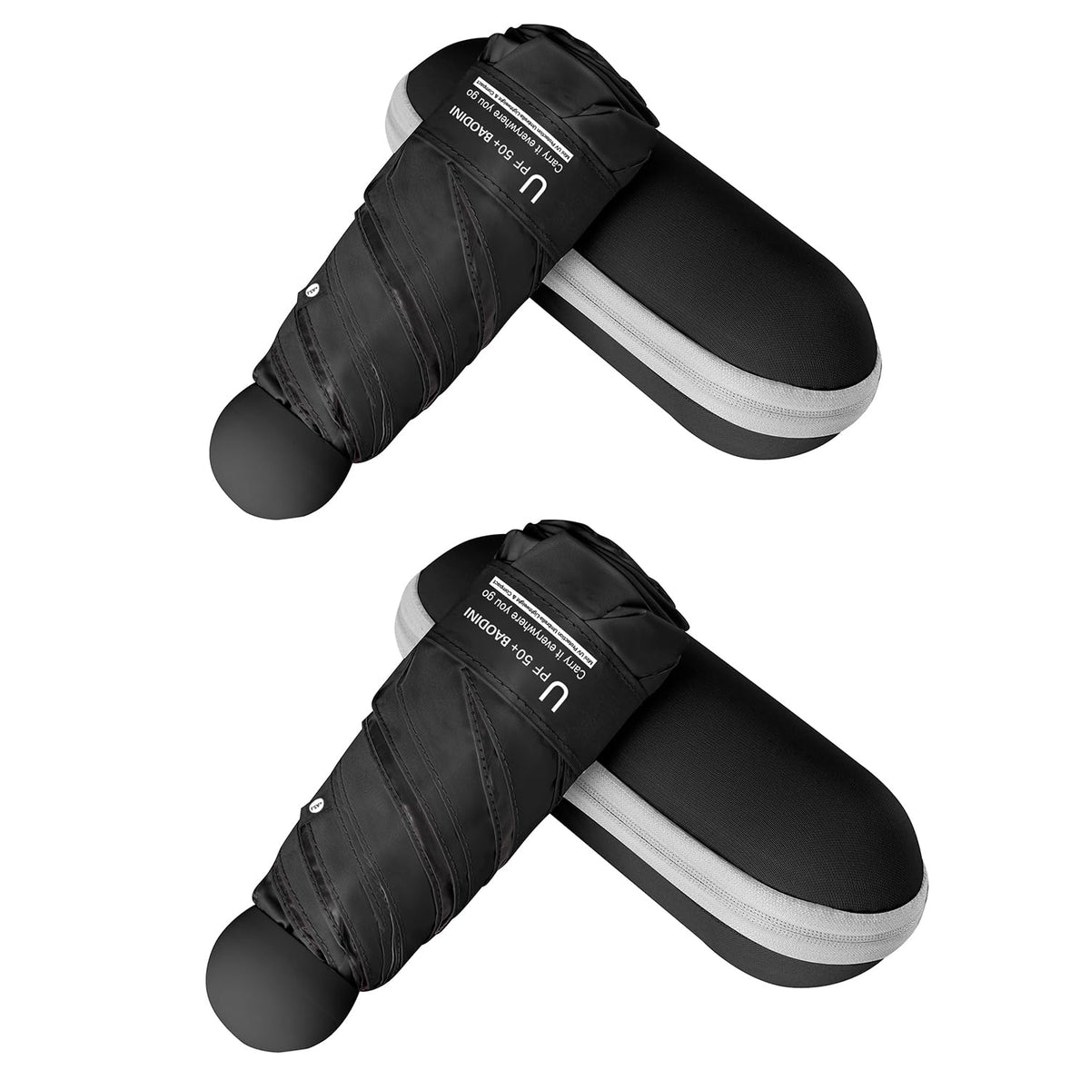 BAODINI Mini Travel Umbrella with UV Sun Protection, Compact Pocket-Size Jansha Store