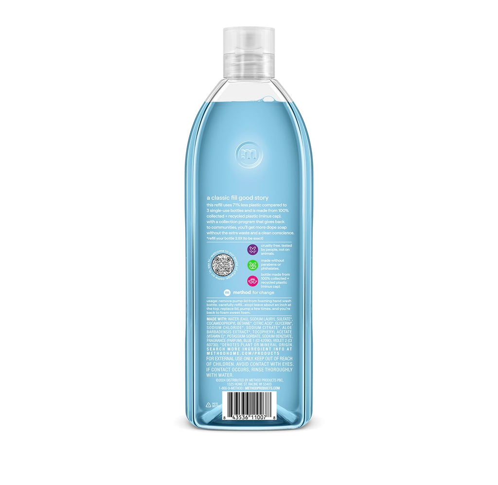 method Foaming Hand Wash, Waterfall, 10 fl oz, 3 pack Jansha Store