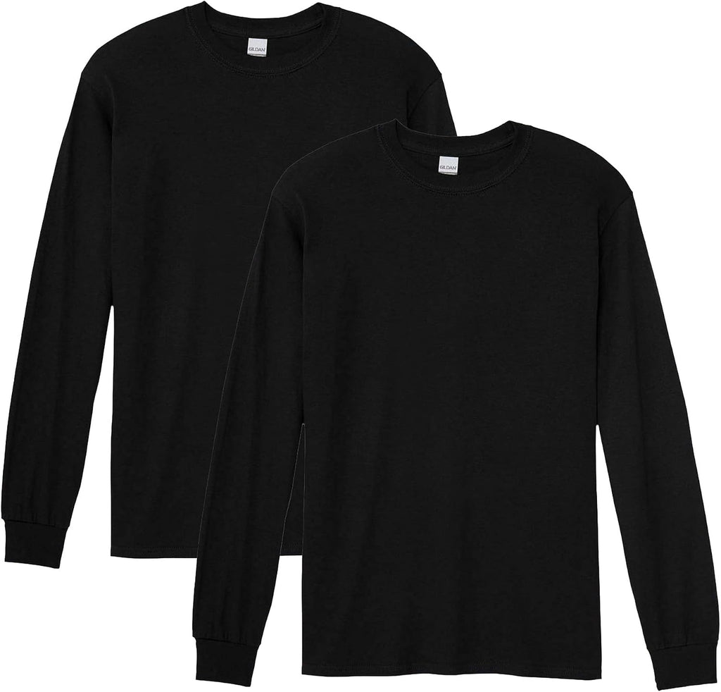 Gildan Adult Heavy Cotton Long Sleeve T-Shirt, Style G5400, 2-Pack Jansha Store