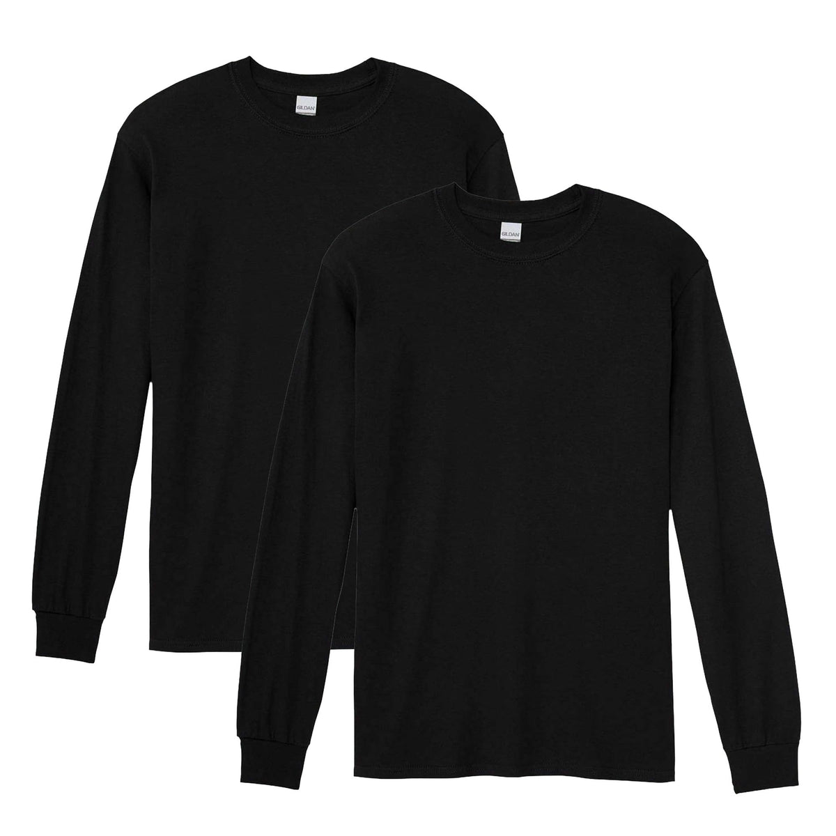 Gildan Adult Heavy Cotton Long Sleeve T-Shirt, Style G5400, 2-Pack Jansha Store