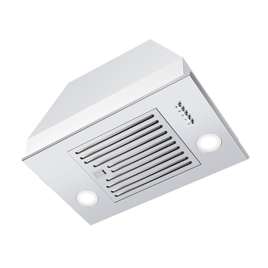Range Hood Insert 30 inch,Stainless Steel Kitchen Vent Hood 600CFM,Built-in Kitchen Stove Hood w/Front Button Controls and Front LED Lights,Baffle Filters,Ducted/ductless Convertible Duct Jansha Store