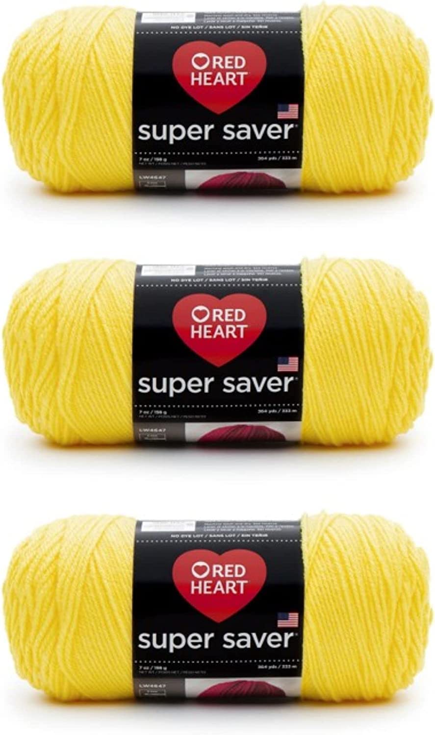 Red Heart Super Saver Yarn for Crocheting & Knitting, Medium Thyme, 3-Pack Jansha Store
