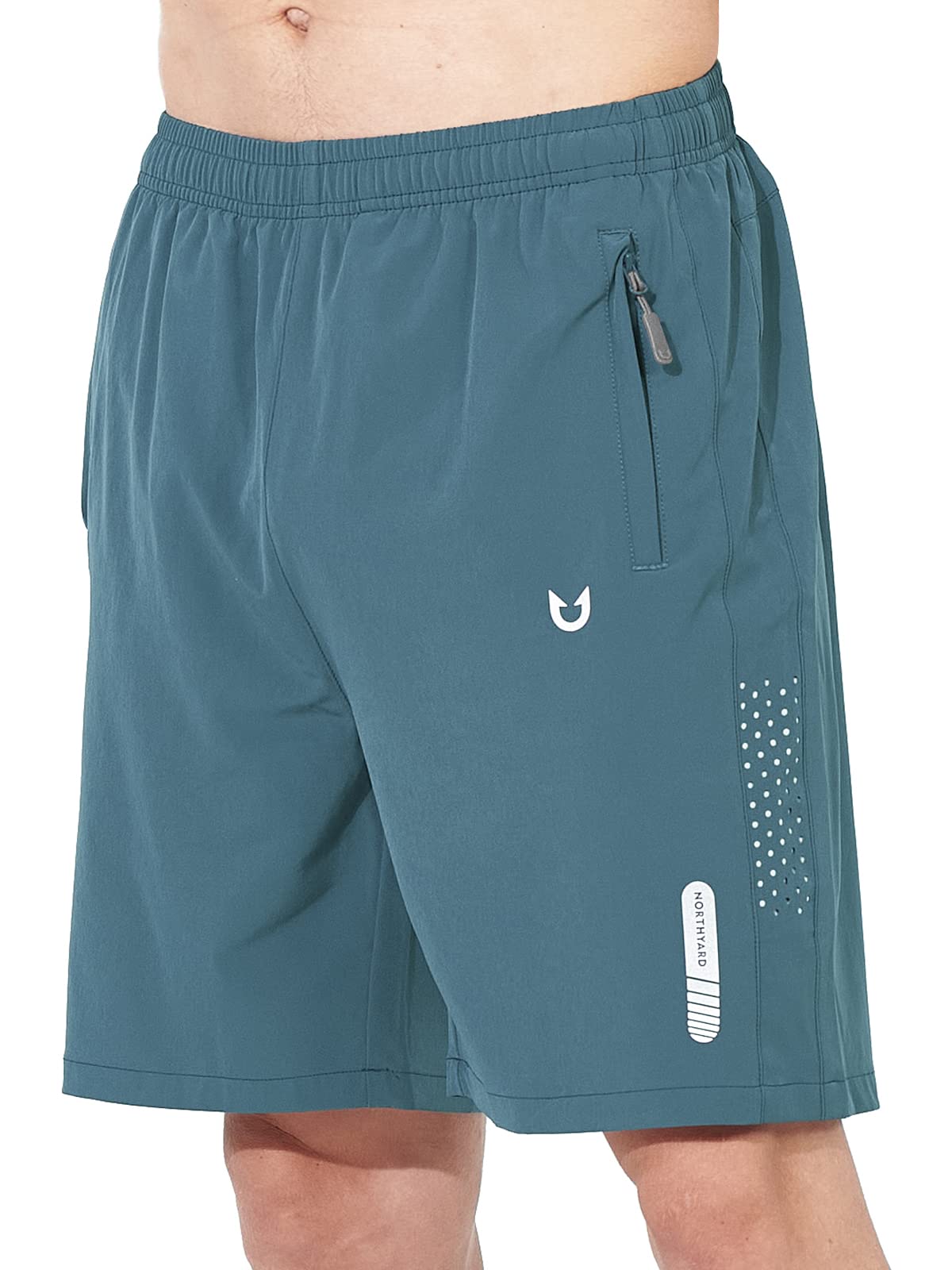 NORTHYARD Men's Athletic Running Shorts Gym Workout 7"/9"/5" Zipper Pockets Jansha Store