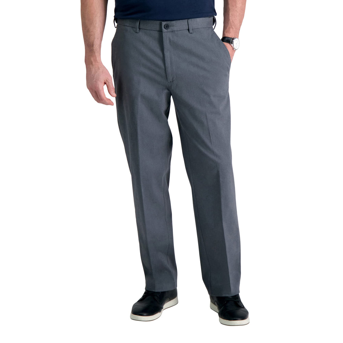 Haggar Men's Classic Fit Premium No Iron Khaki Pant Jansha Store