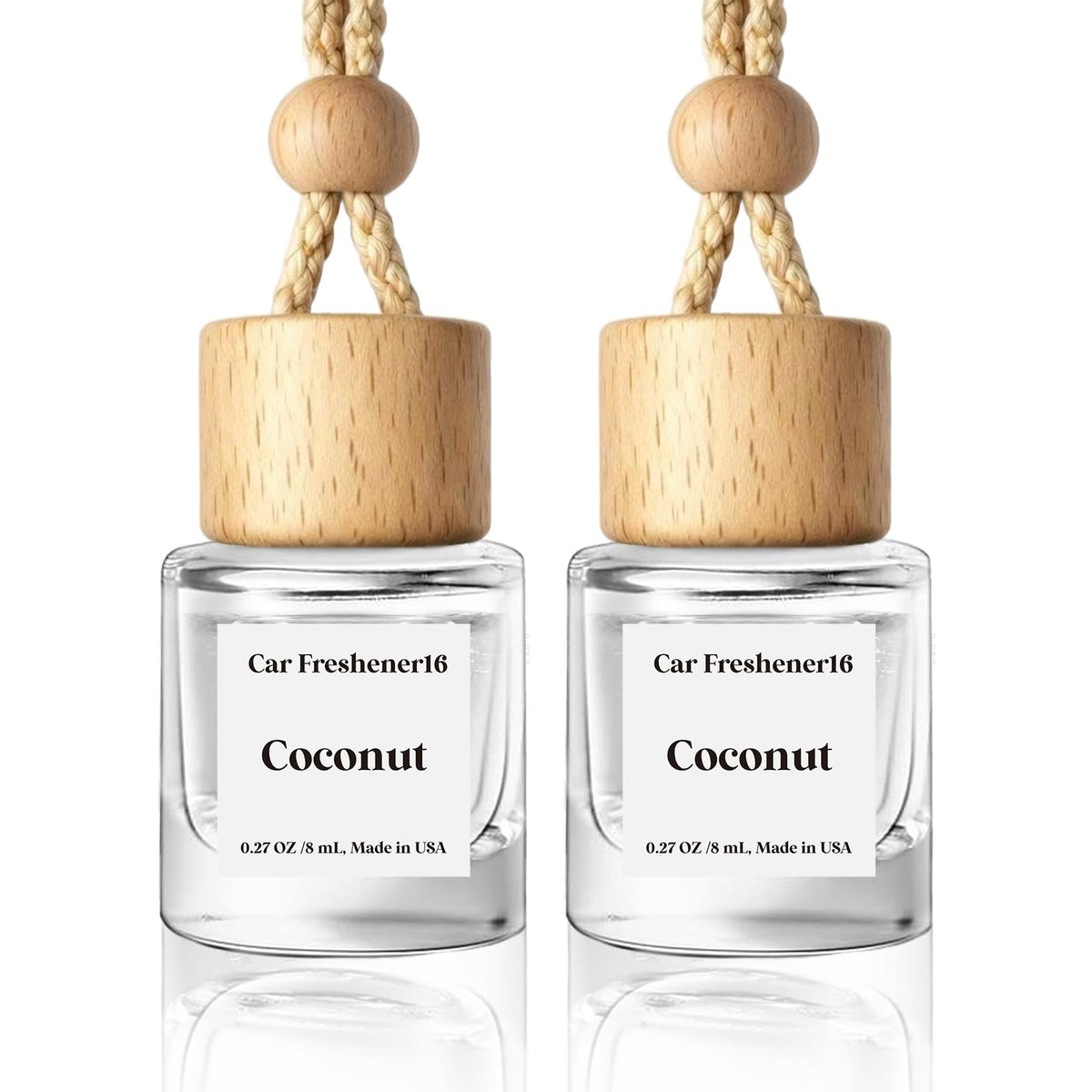 HoogaLife Car Air Freshener Diffuser 2 Pack Hanging Air Freshener Diffuser - Vanilla Cream Fragrance Oil Air D iffuser for Car, 45+ days Long Lasting Fragrance Made in USA C ar Air Fresheners (V54) Jansha Store