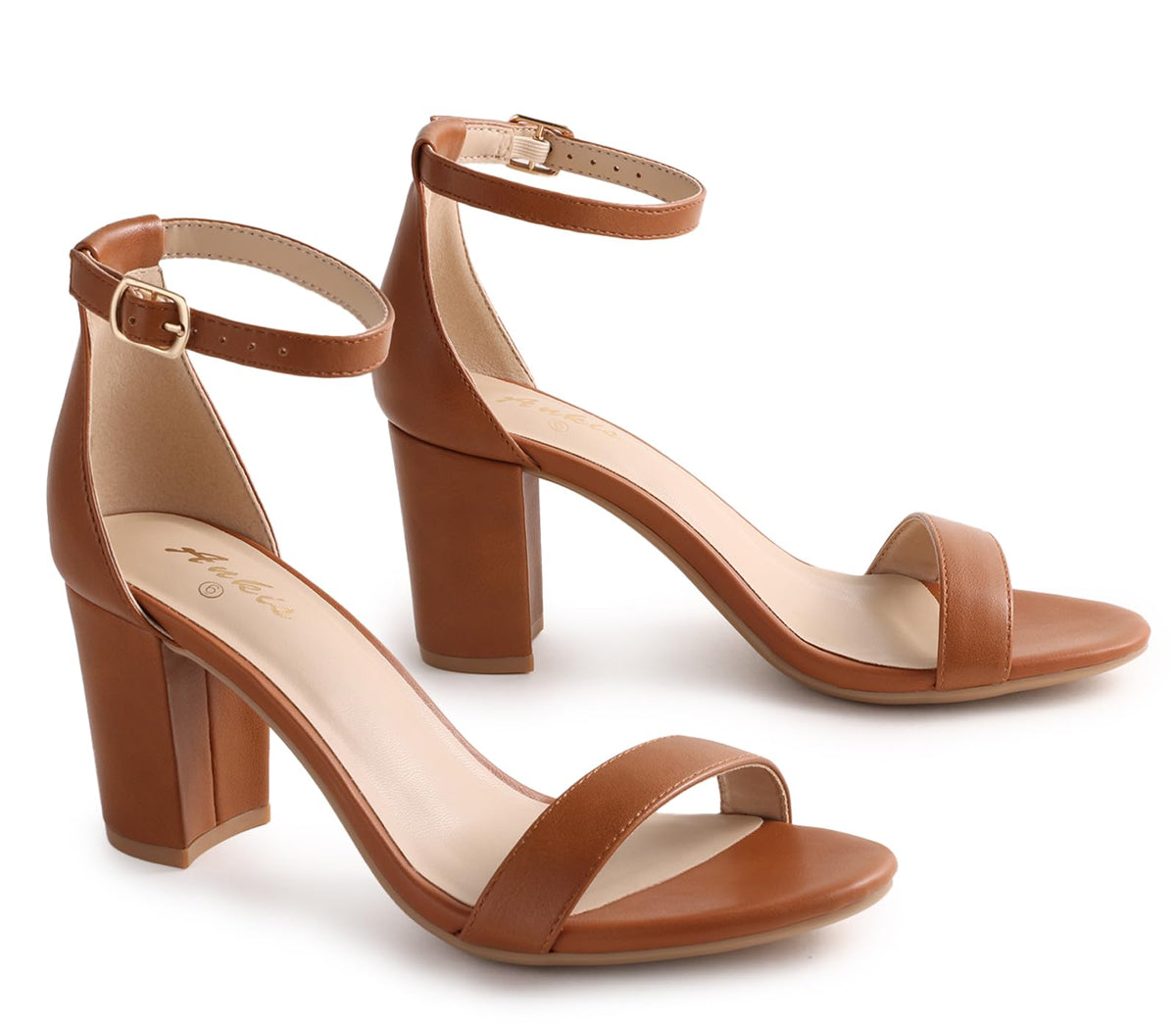 Ankis Heels for Women Open Toe Ankle Strap Chunky Heel Sandals 2.75 Inch Jansha Store