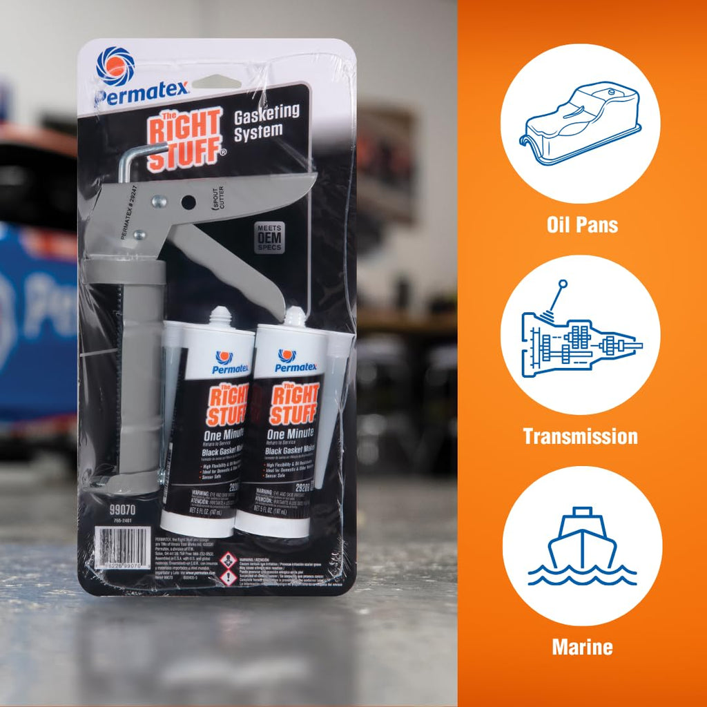 Permatex 82180 Ultra Black Maximum Oil Resistance RTV Silicone Gasket Maker, Sensor Safe and Non-Corrosive, for High Flex and Oil Resistant Applications 3 oz Jansha Store