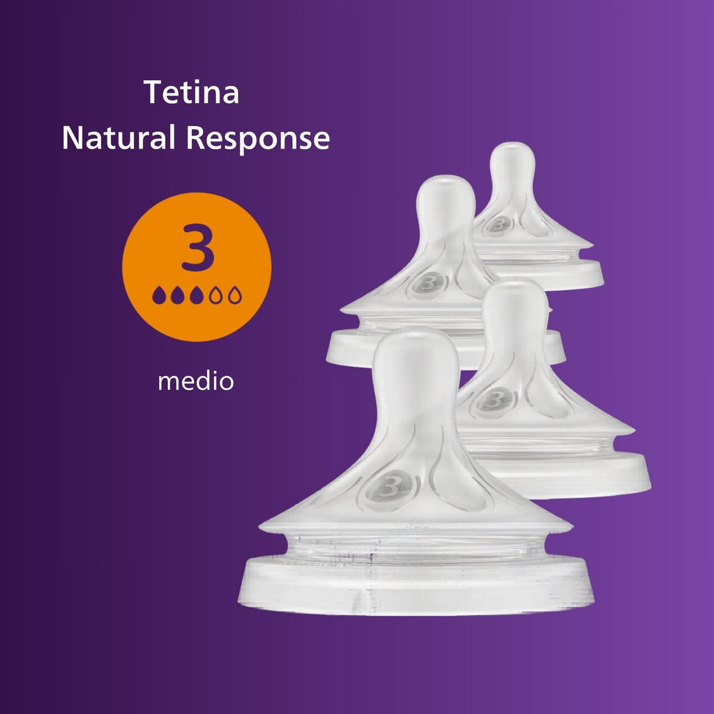 Philips Avent Natural Response Nipples, Fast Flow, 4-Pack Jansha Store