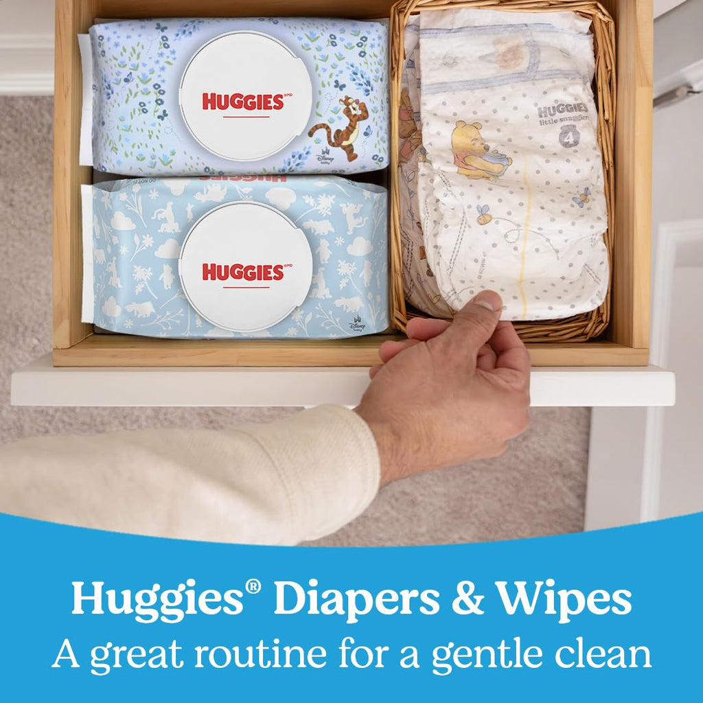 Huggies Natural Care Cucumber, Aloe and Vitamin E Baby Wipes, Hypoallergenic, Scented, 10 Flip-Top Packs (560 Wipes Total), Packaging May Vary Jansha Store