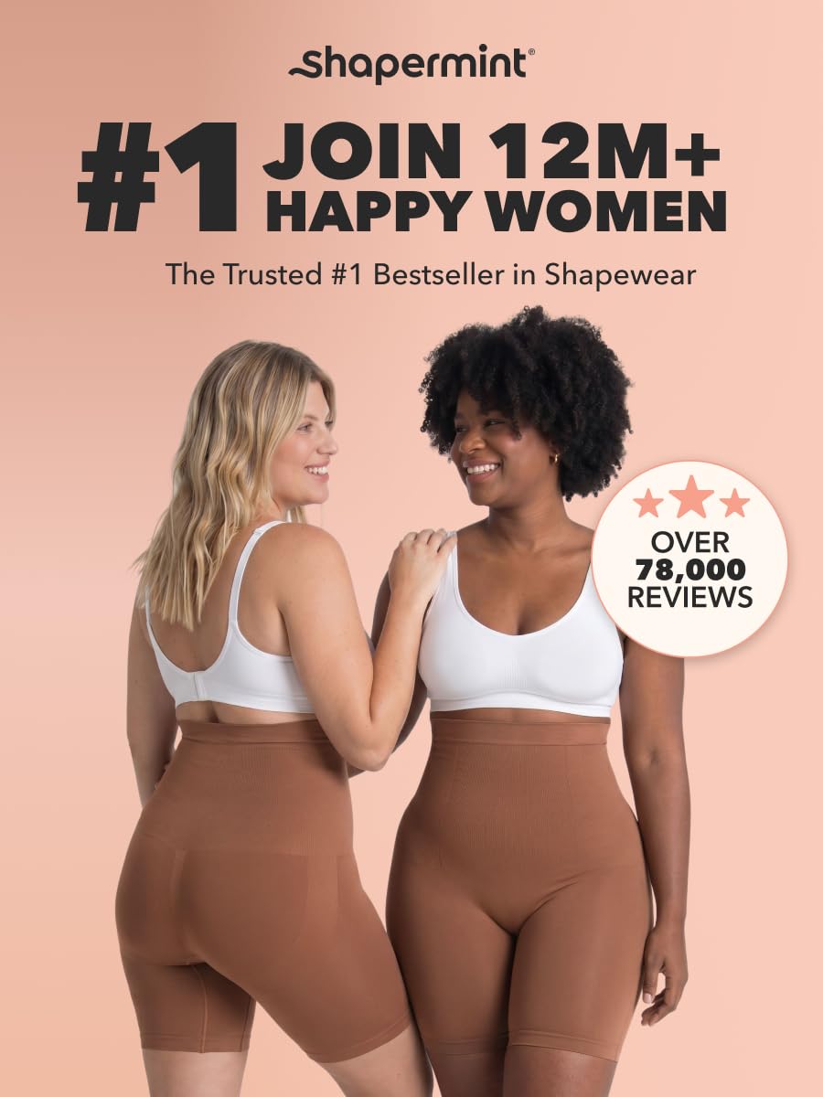 SHAPERMINT Shapewear for Women - High-Waisted Shapewear Tummy Control Shorts, Thigh Slimmer, Underwear for Women Jansha Store