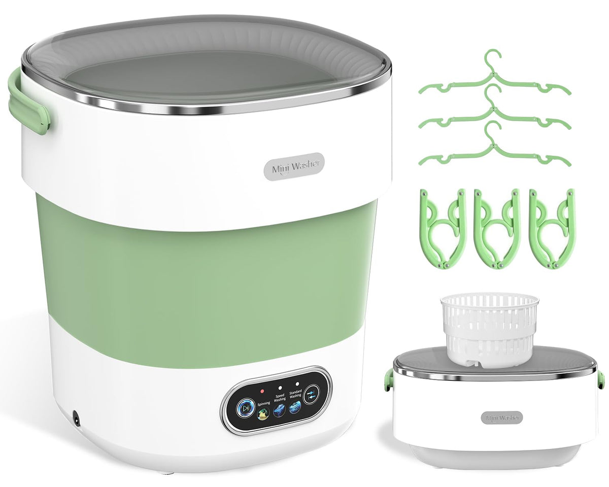 JUJOJB Portable Washing Machine, Folding 20L Mini Washer and Spin-Dryer Jansha Store