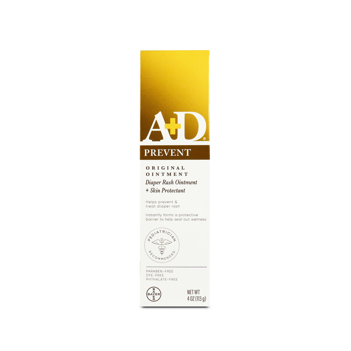 A+D Prevent + Heal Diaper Rash Ointment, With Vitamins A & D - 4 oz Tube Jansha Store