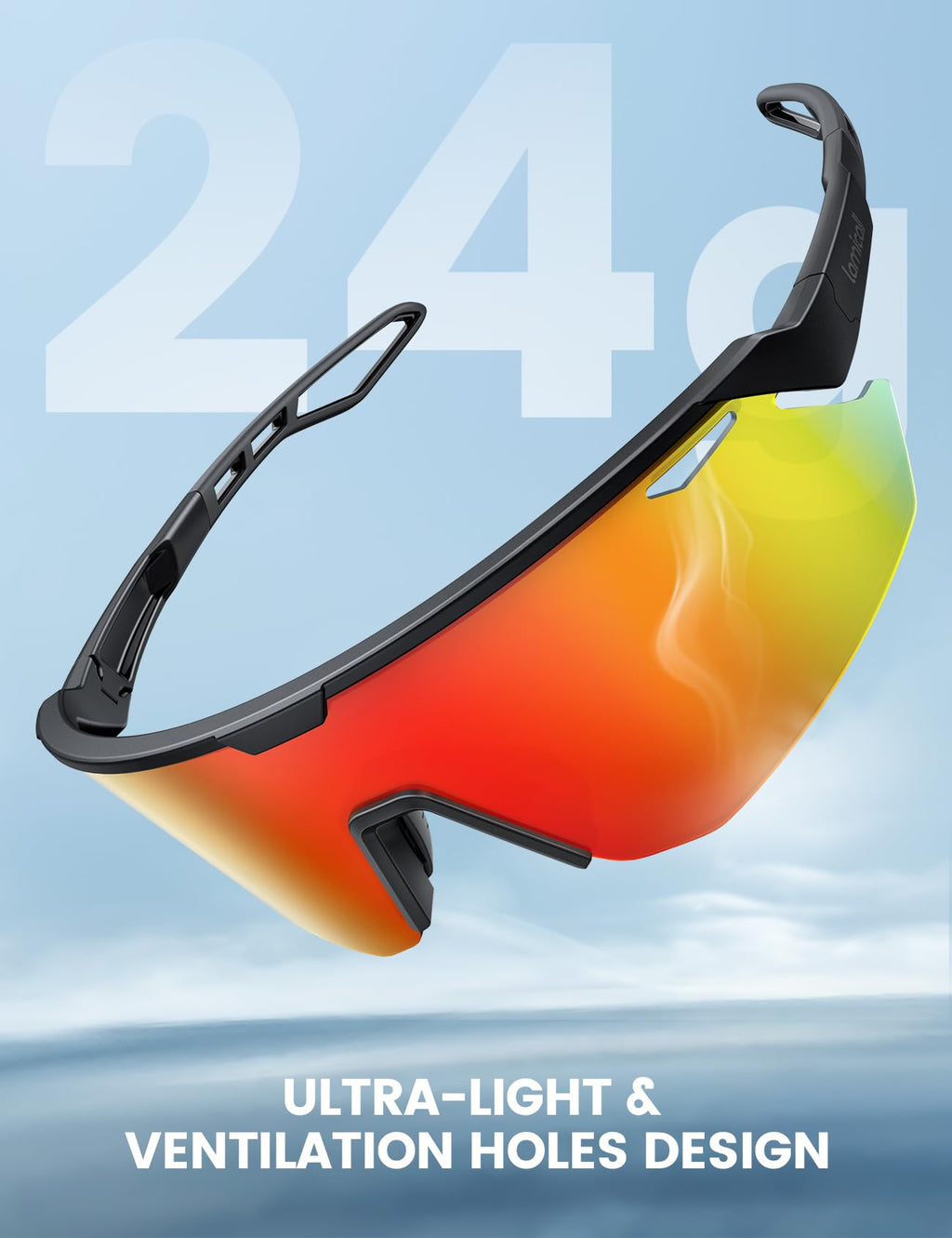 Lamicall 24g Polarized Sports Sunglasses for Men Women - UV400 Protection Sun Glasses for Baseball Running Cycling Fishing Jansha Store