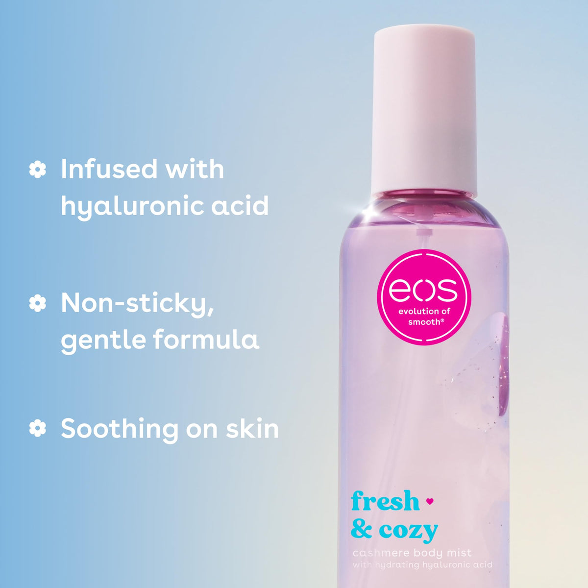 eos Cashmere Body Mist, Toasted Marshmallow, Toasted Vanilla, Sweet Marshmallow, Hair Mist, Body Spray for Women Moisturizing, Hyaluronic Acid, Vanilla Body Spray, Vegan, Cruelty-free, 6 fl oz Jansha Store